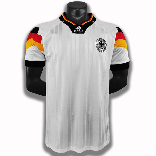 Germany home retro soccer jersey sportwear men's 1st soccer shirt football sport t-shirt 1992-1993